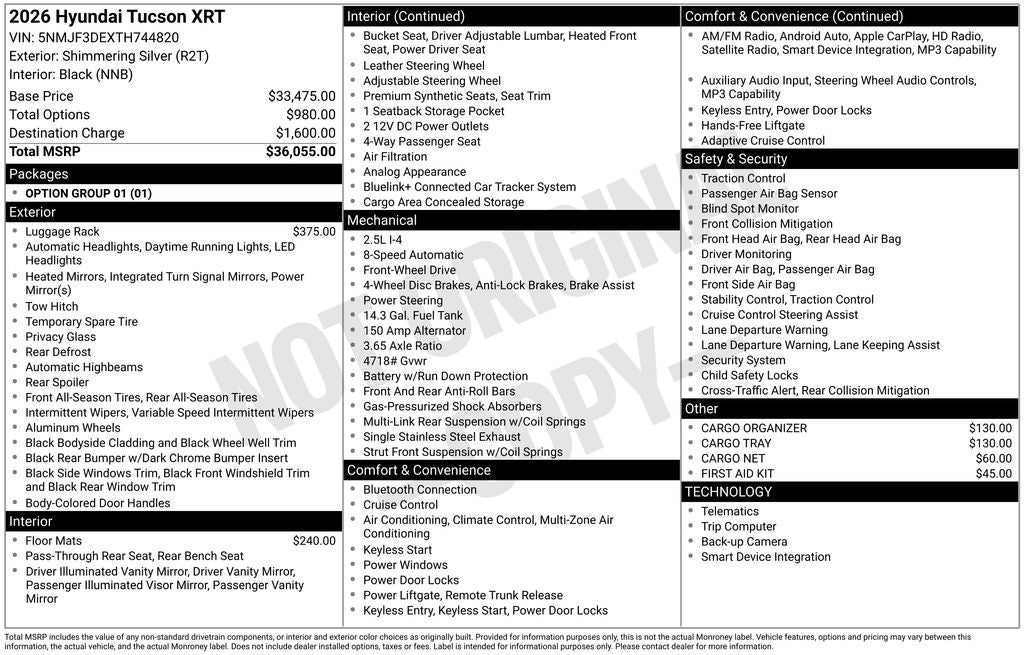 2026 Hyundai TUCSON XRT