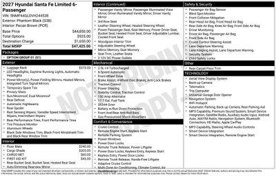 2027 Hyundai SANTA FE Limited
