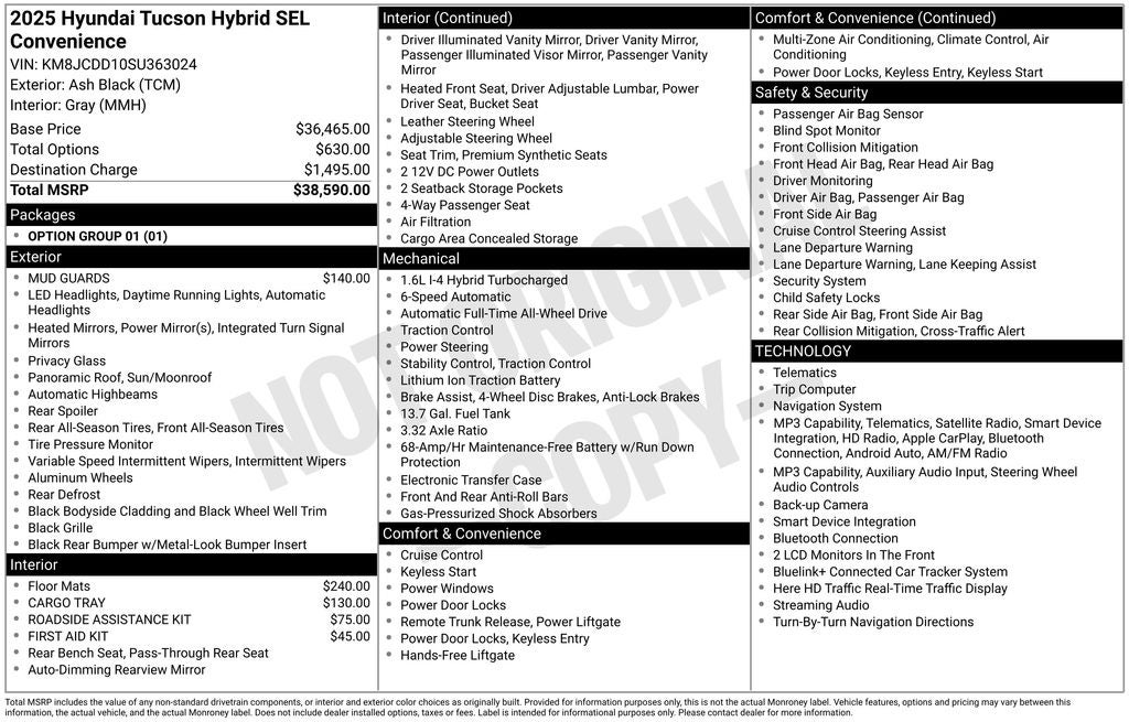 2025 Hyundai Tucson SEL Convenience - Photo 26
