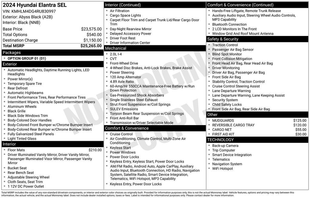 2024 Hyundai ELANTRA SEL