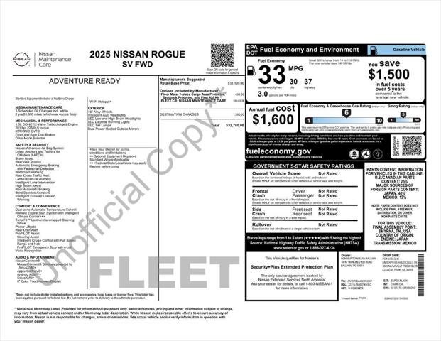 2025 Nissan Rogue SV FWD
