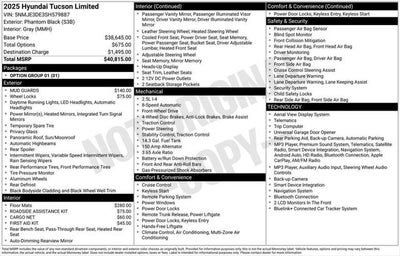 2025 Hyundai TUCSON Limited