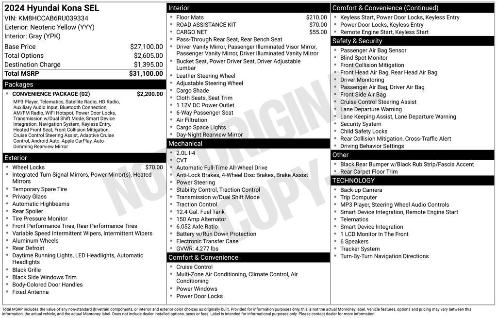 2024 Hyundai KONA SEL