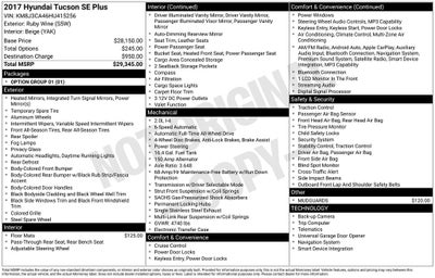 2017 Hyundai TUCSON SE Plus