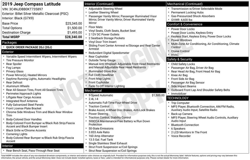 2019 Jeep Compass Latitude