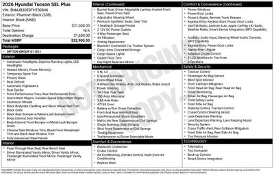 2026 Hyundai TUCSON SEL Plus FWD