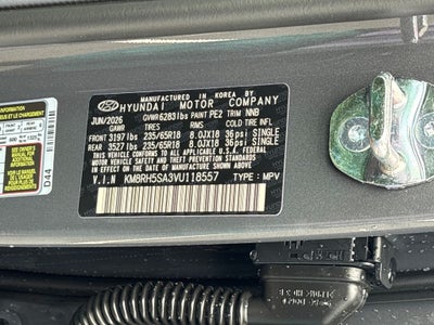 2027 Hyundai PALISADE HYBRID Blue SEL Premium 8P