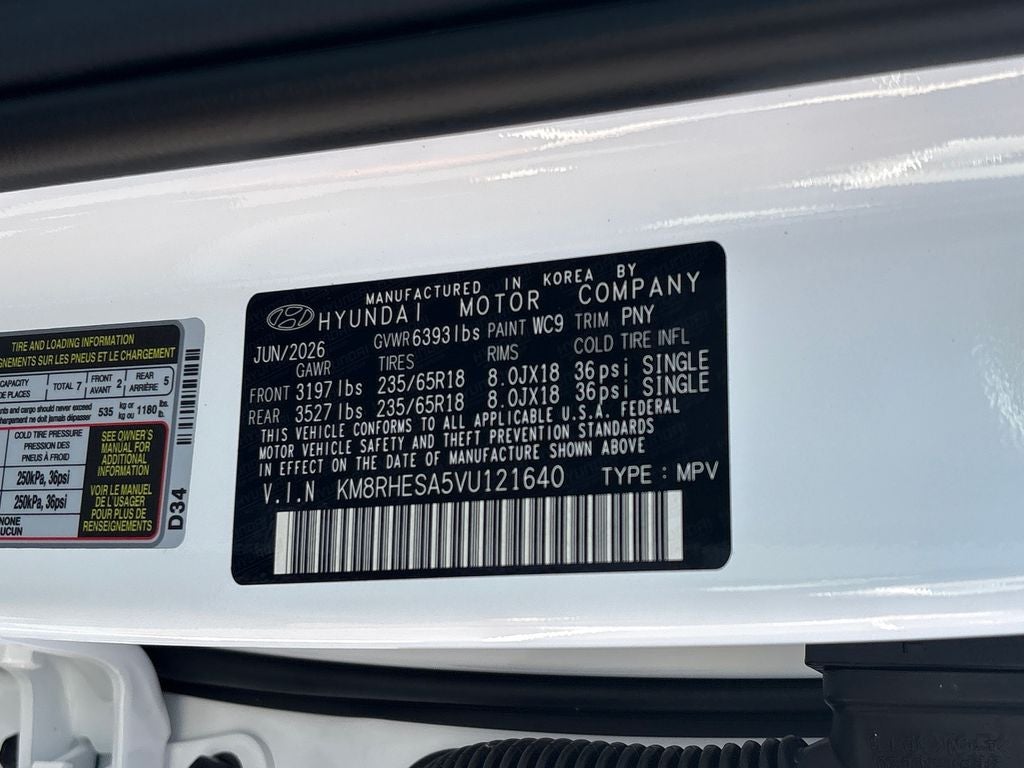 2027 Hyundai PALISADE HYBRID SEL Premium 7P