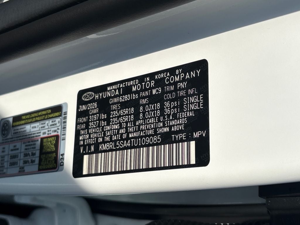2026 Hyundai PALISADE HYBRID Blue SEL 7P