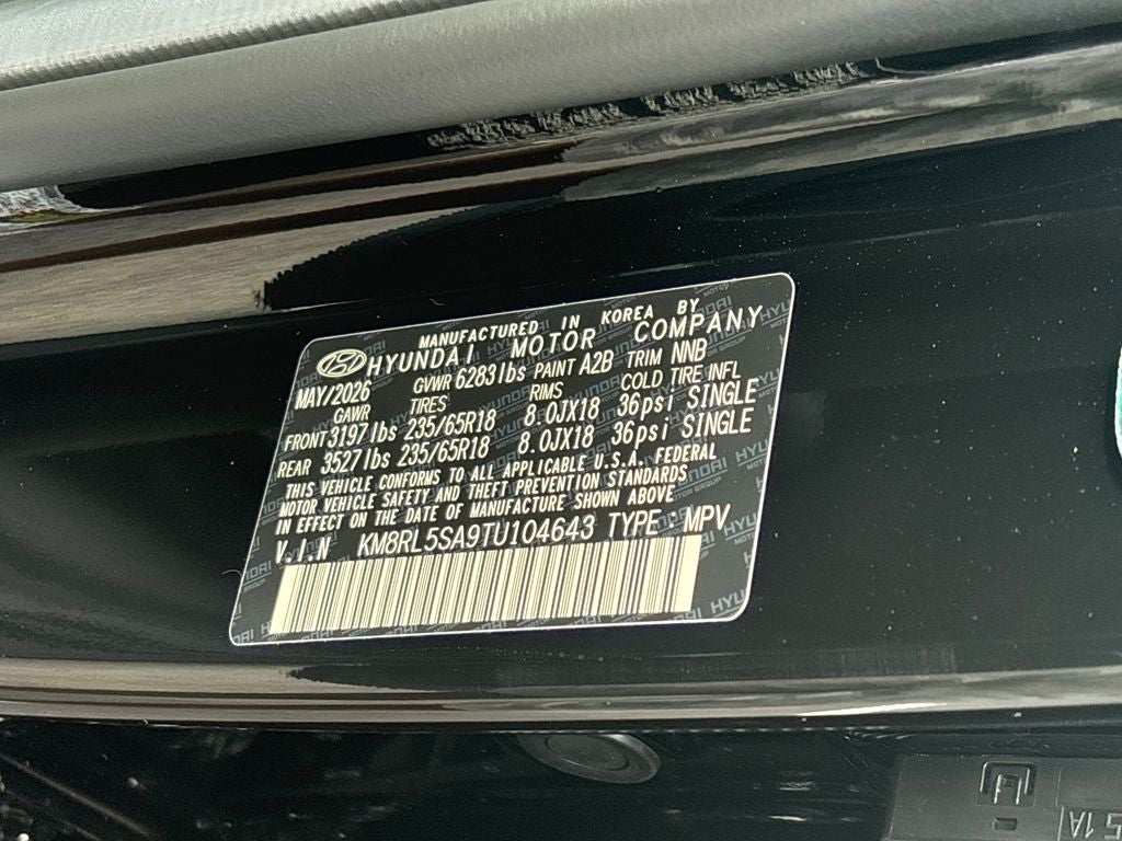 2026 Hyundai PALISADE HYBRID Blue SEL 8P