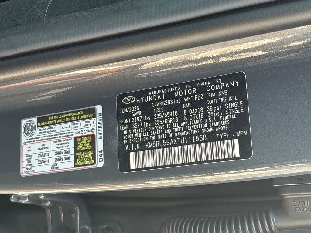 2026 Hyundai PALISADE HYBRID Blue SEL 8P