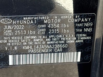 2022 Hyundai SONATA SEL Convenience