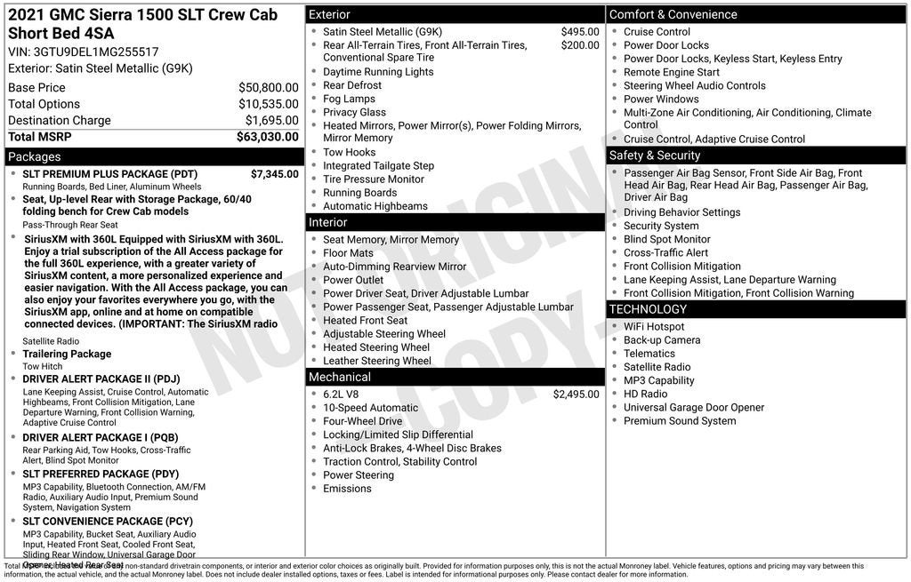 2021 GMC Sierra 1500 SLT