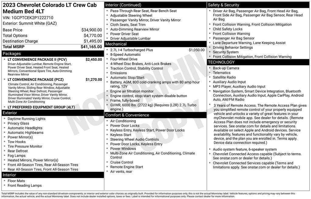 2023 Chevrolet Colorado 4WD LT