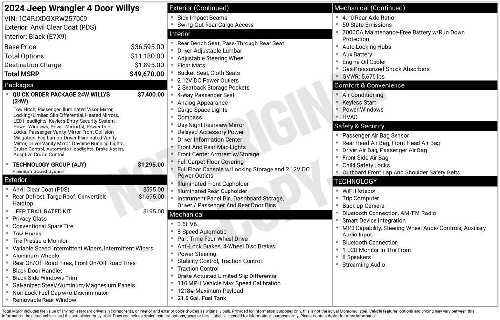 2024 Jeep Wrangler Willys