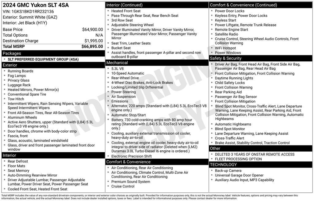 2024 GMC Yukon SLT