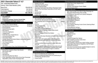 2021 Chevrolet Tahoe LT