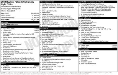 2024 Hyundai PALISADE Calligraphy Night Edition