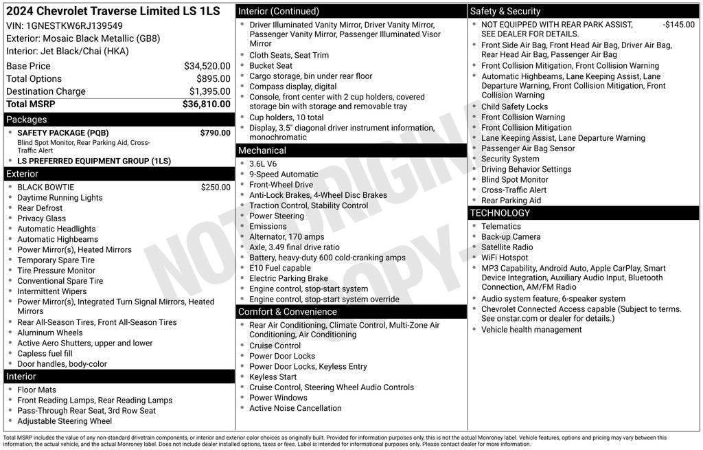 2024 Chevrolet Traverse Limited LS